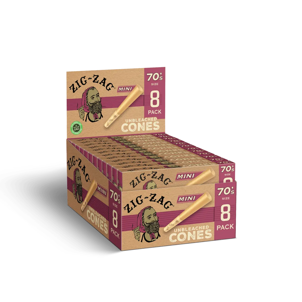 unbleached mini cones