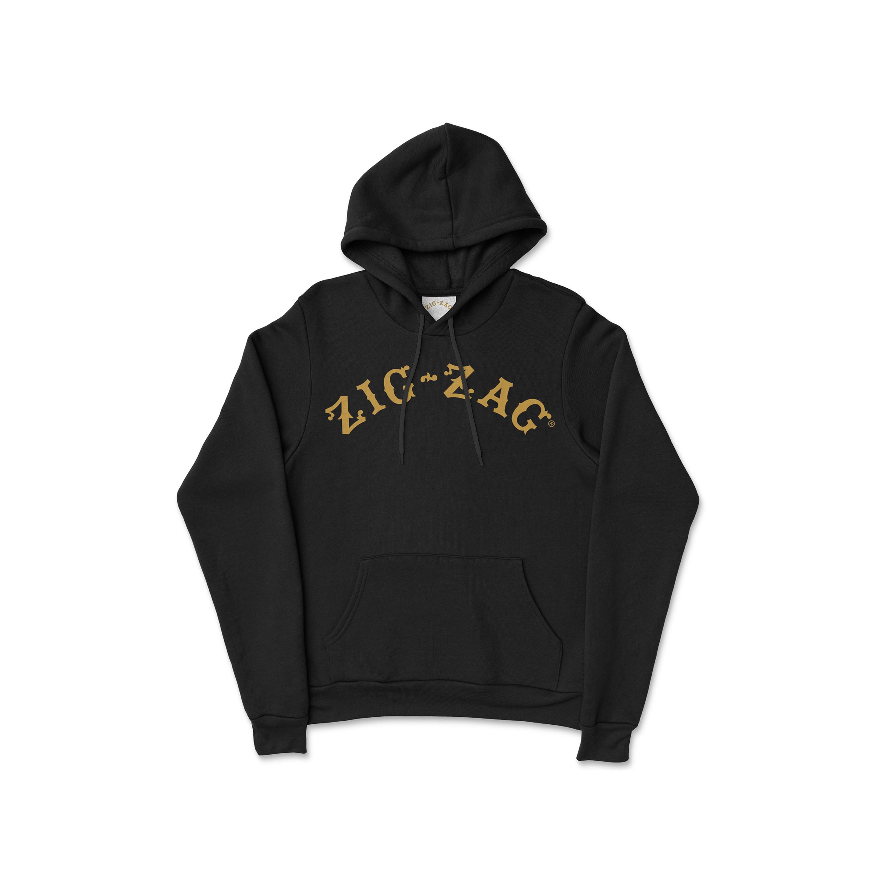 Zig-Zag Logo Hoodie - Black
