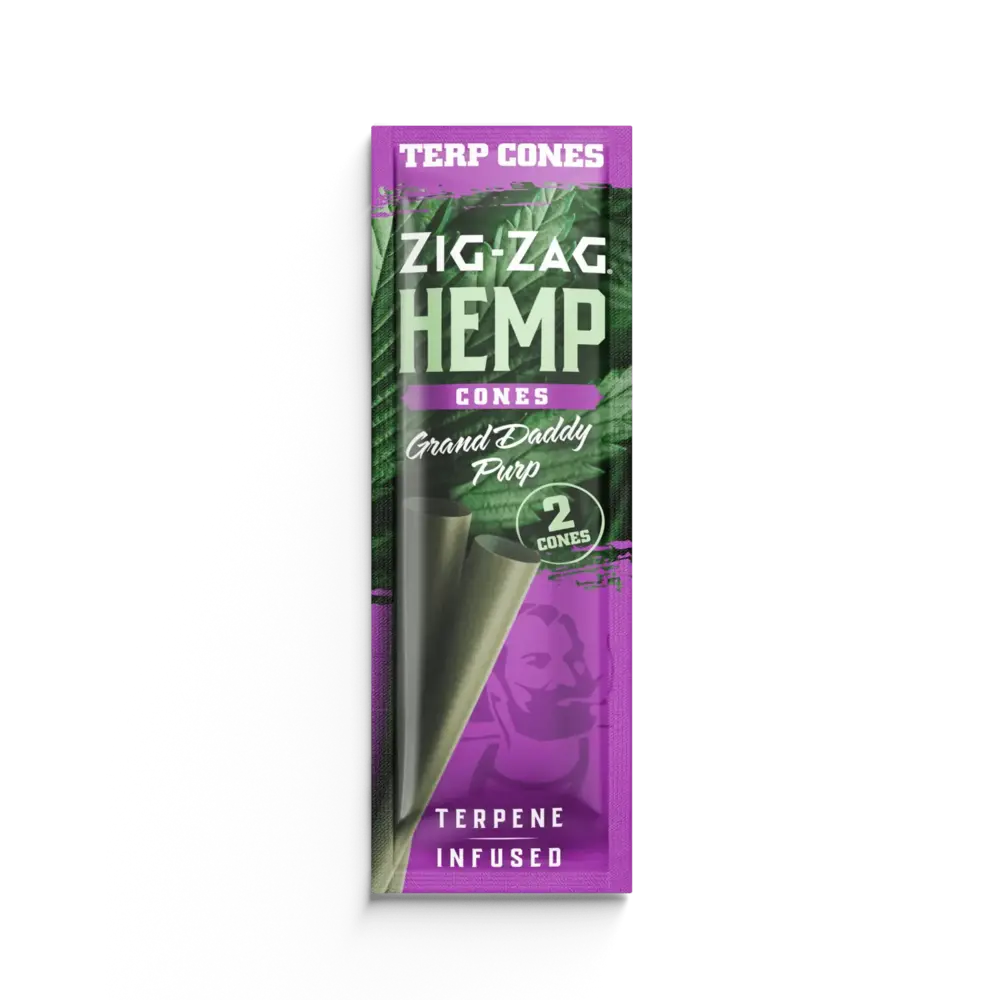 ハペ　ラペ　Rapė 20g Zig-Zag Hemp Terpene Cones Grand D Purp 2pk Carton | Zig-Zag