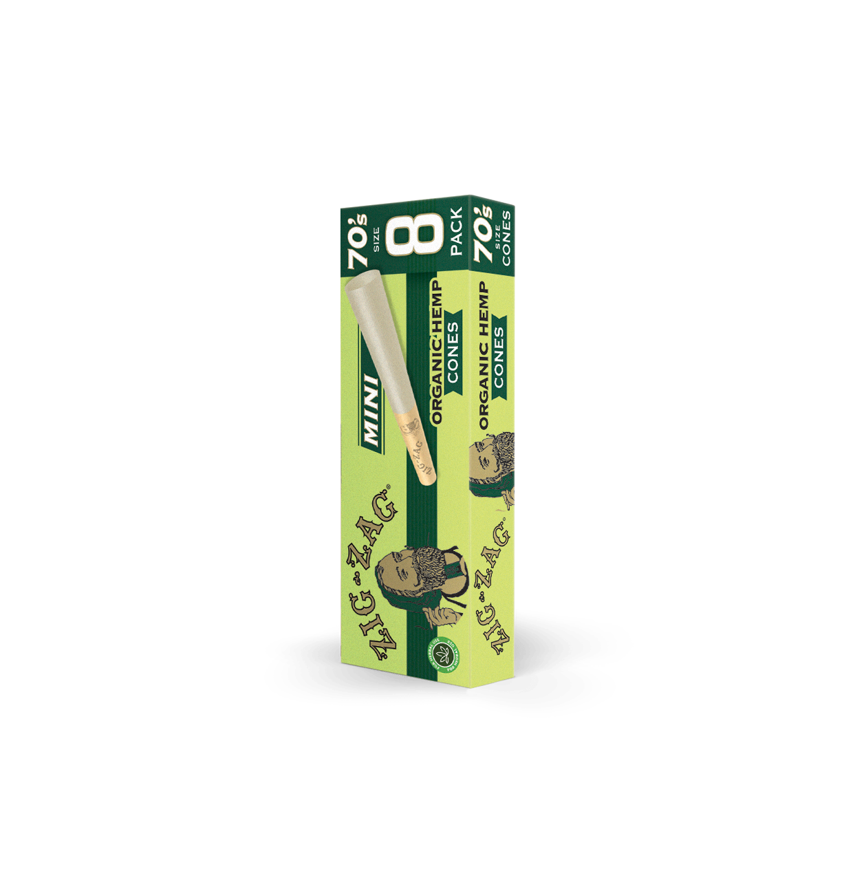 Organic Hemp Mini Pre Rolled Cones 70MM - 8 Pack – Zig-Zag