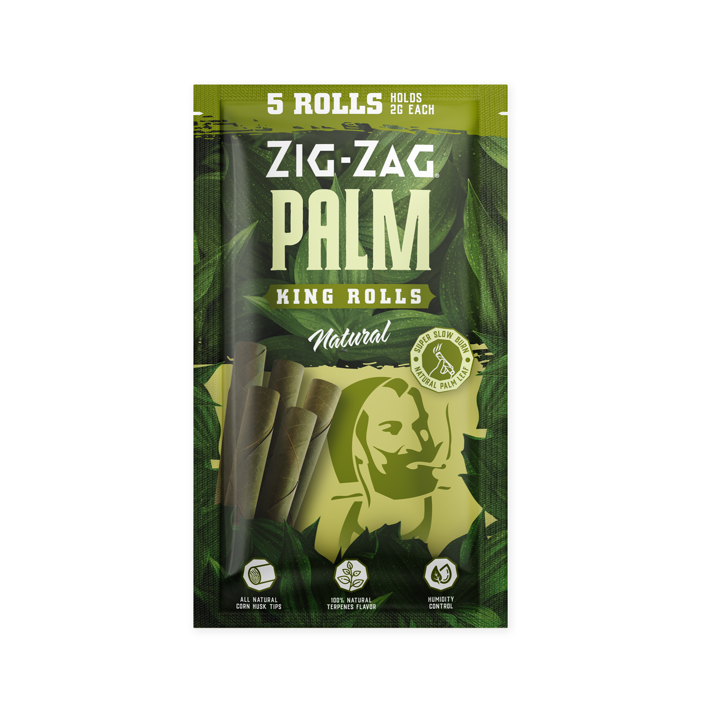 King Size Palm Rolls 5pk - Natural – Zig-Zag