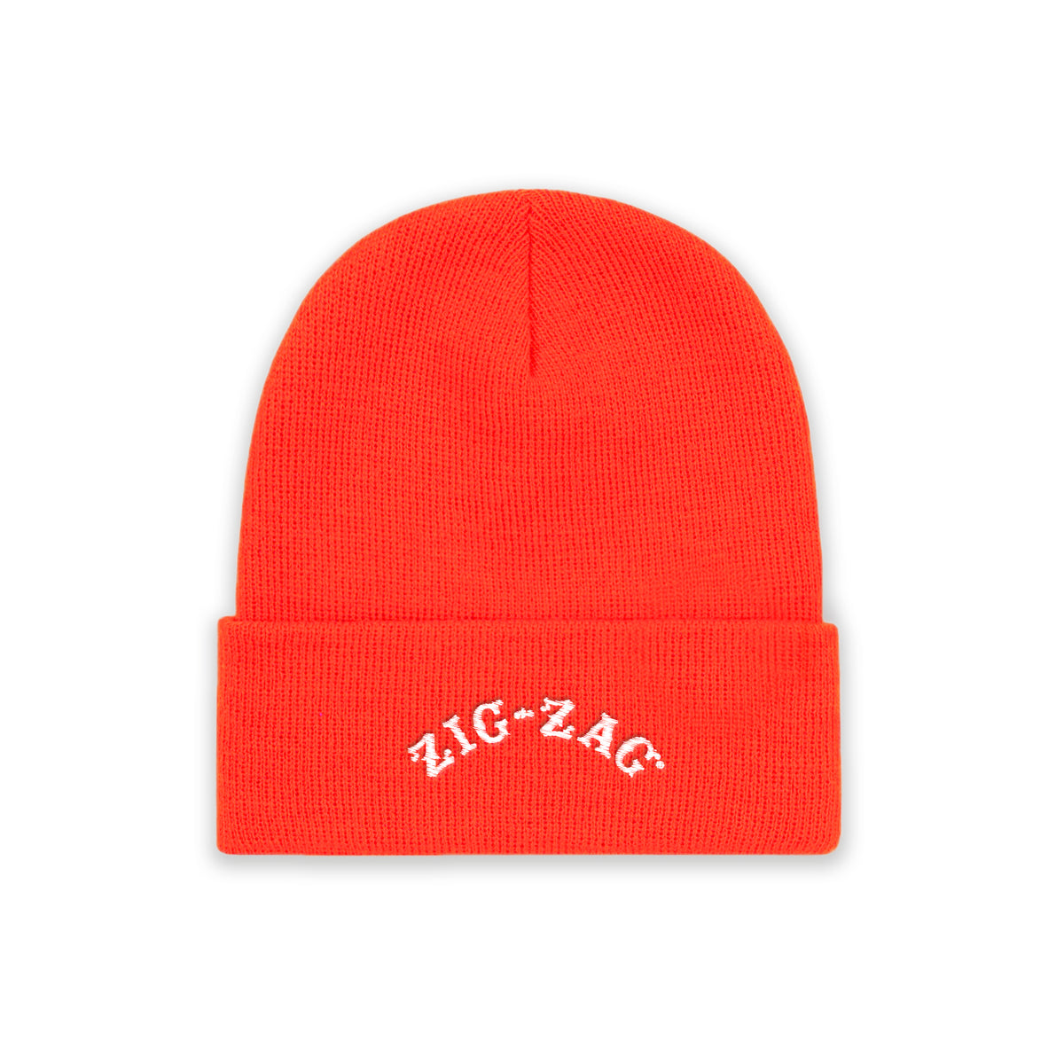Zig-Zag Beanie - Orange Knitted Hat | Zig-Zag display picture 3