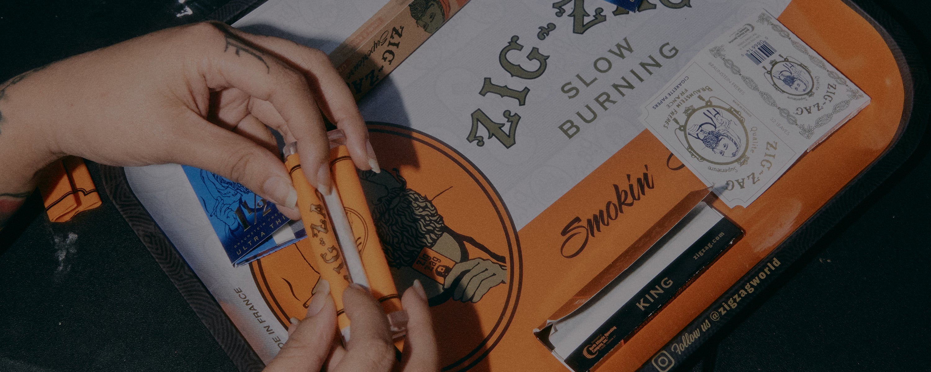 Zig-Zag smoking and rolling paper accessories