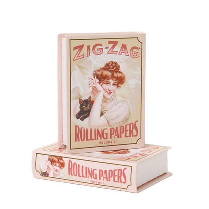 Zig Zag product image book styled like a vintage novel with “Rolling Papers Volume 2” on the cover.