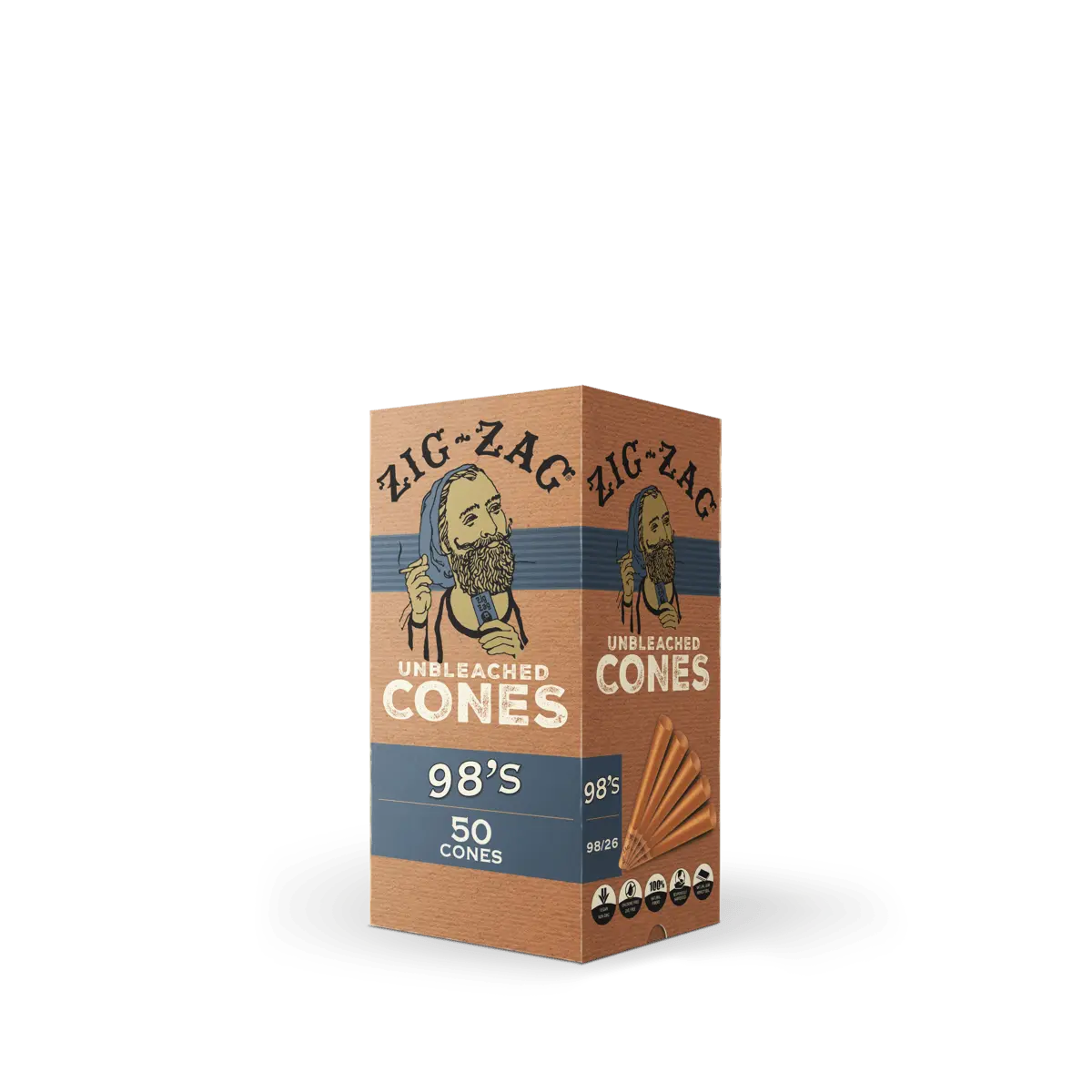 unbleached mini cones