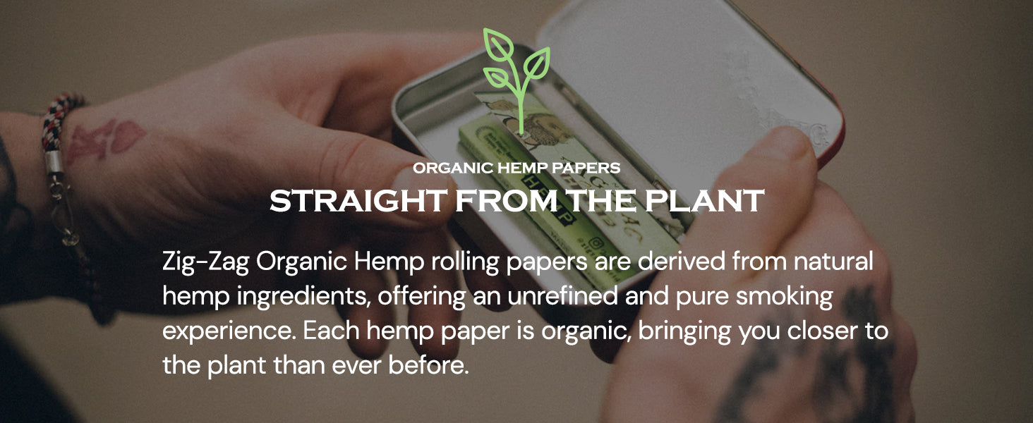 6 Pack Organic Hemp Papers 1 1/4