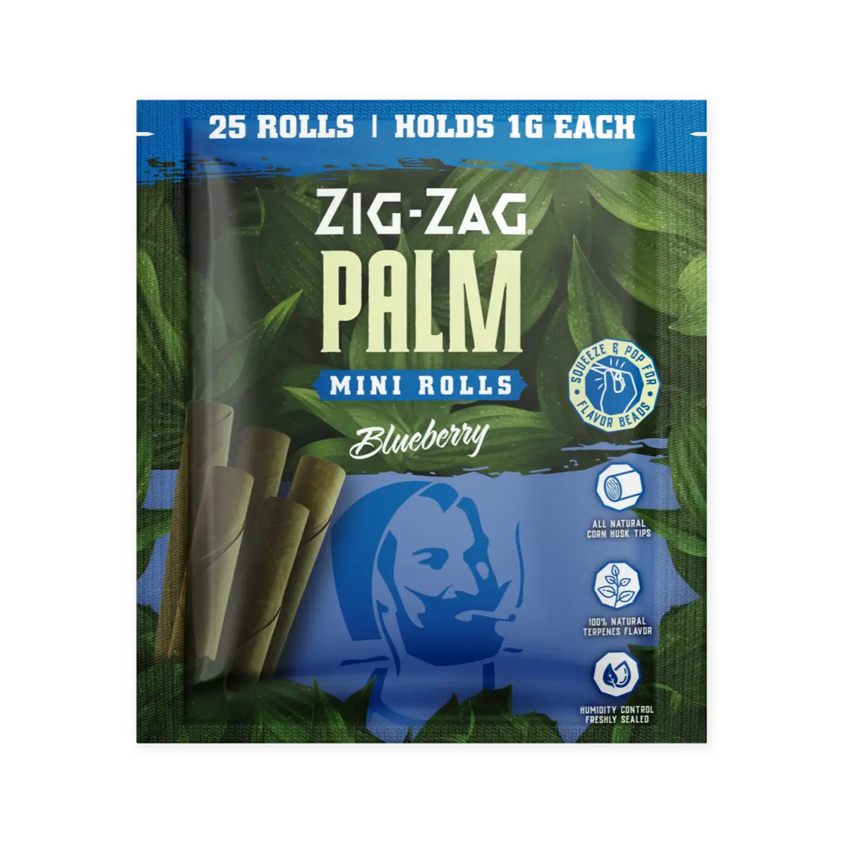 Mini Palm Rolls 25pk -  Blueberry