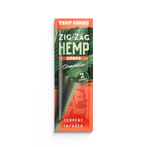 Zig-Zag Hemp Terpene Cones Clementine 2pk Carton | Zig-Zag