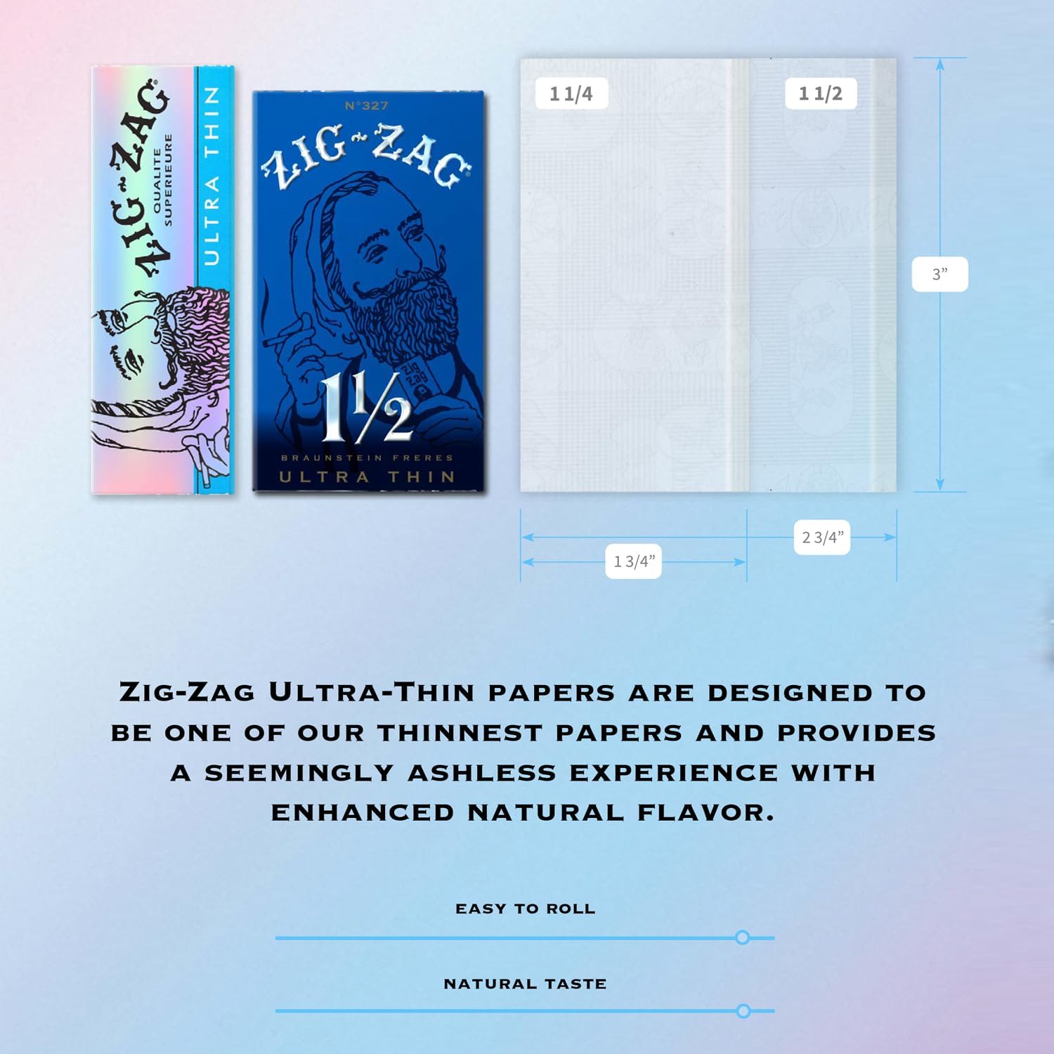 6 Pack Ultra Thin Papers 1 1/4