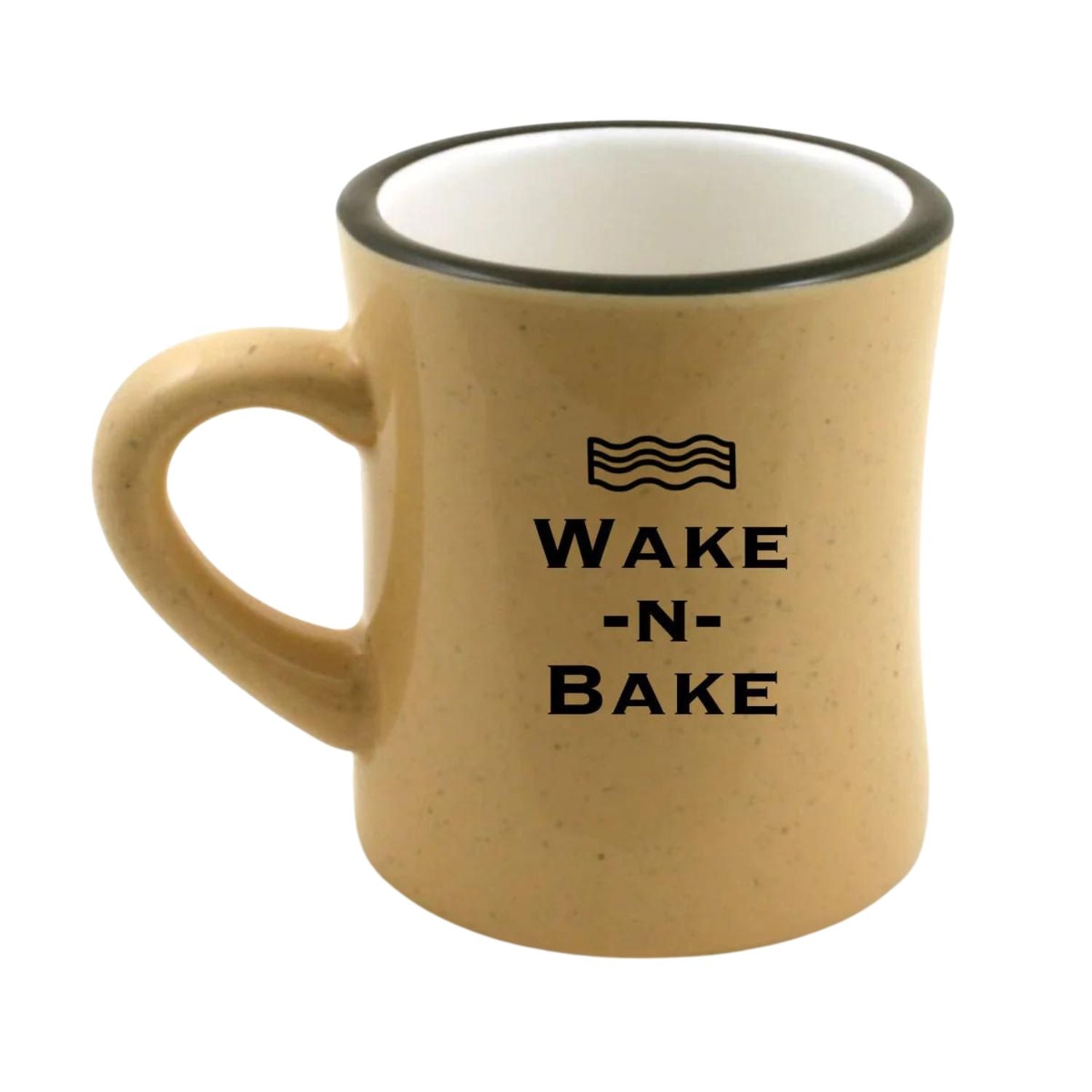 ZIG-ZAG COFFEE MUGS  - DINER BEIGE