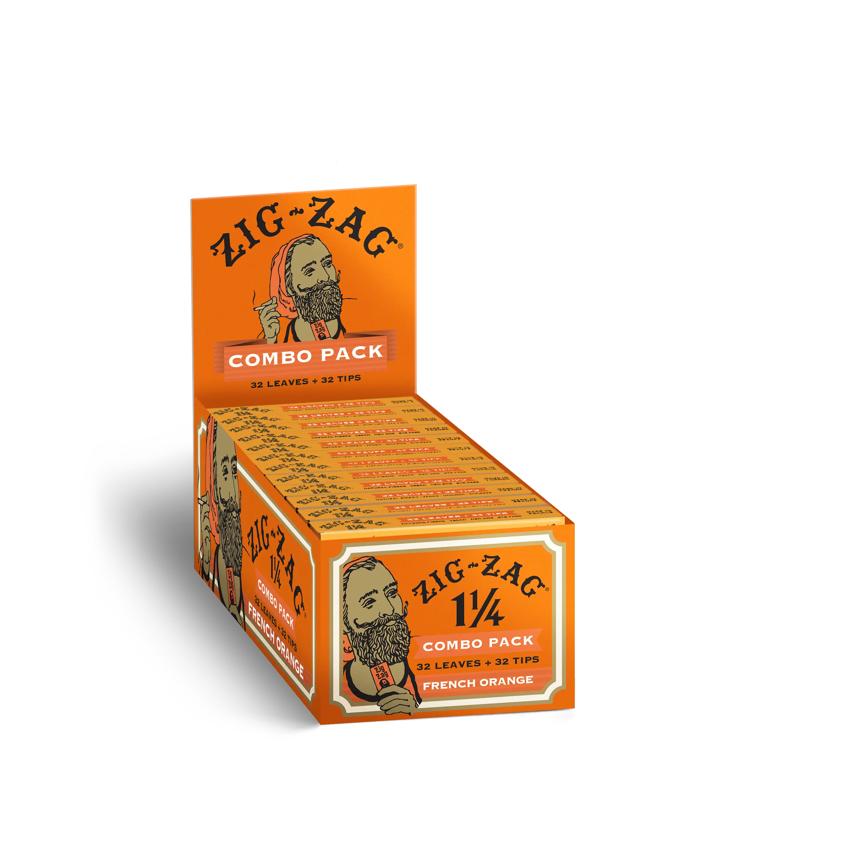 Zig-Zag Combo Pack - 1 1/4 Orange Carton