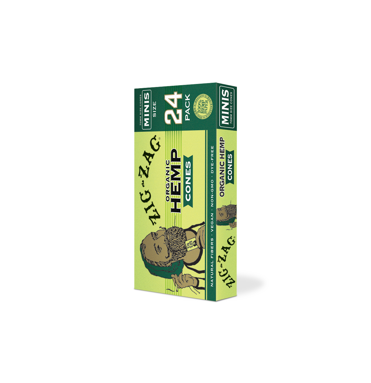 Organic Hemp  Pre Rolled Cones- 70MM - 24 Pack
