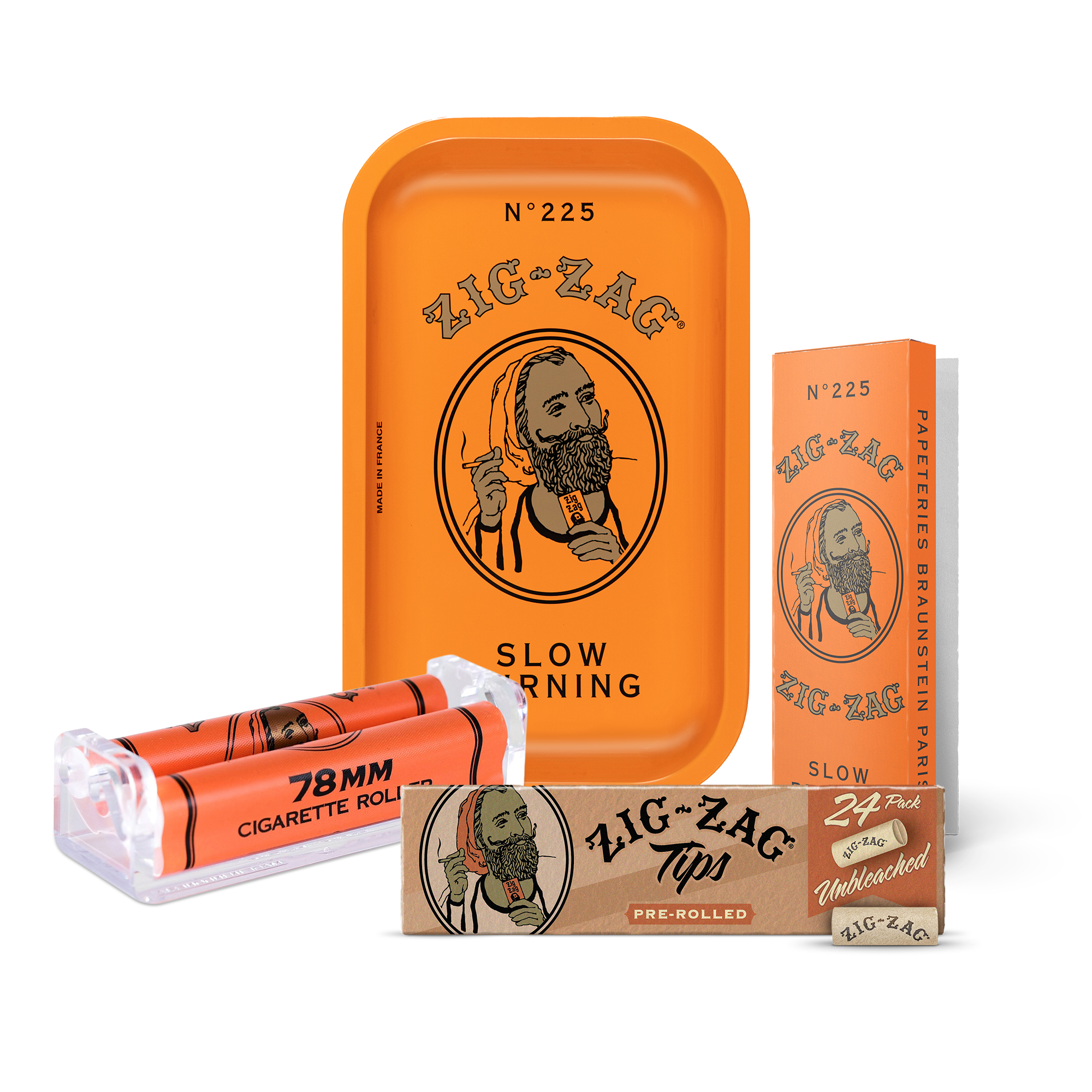 French Orange Rolling Kit + Rolling Tray