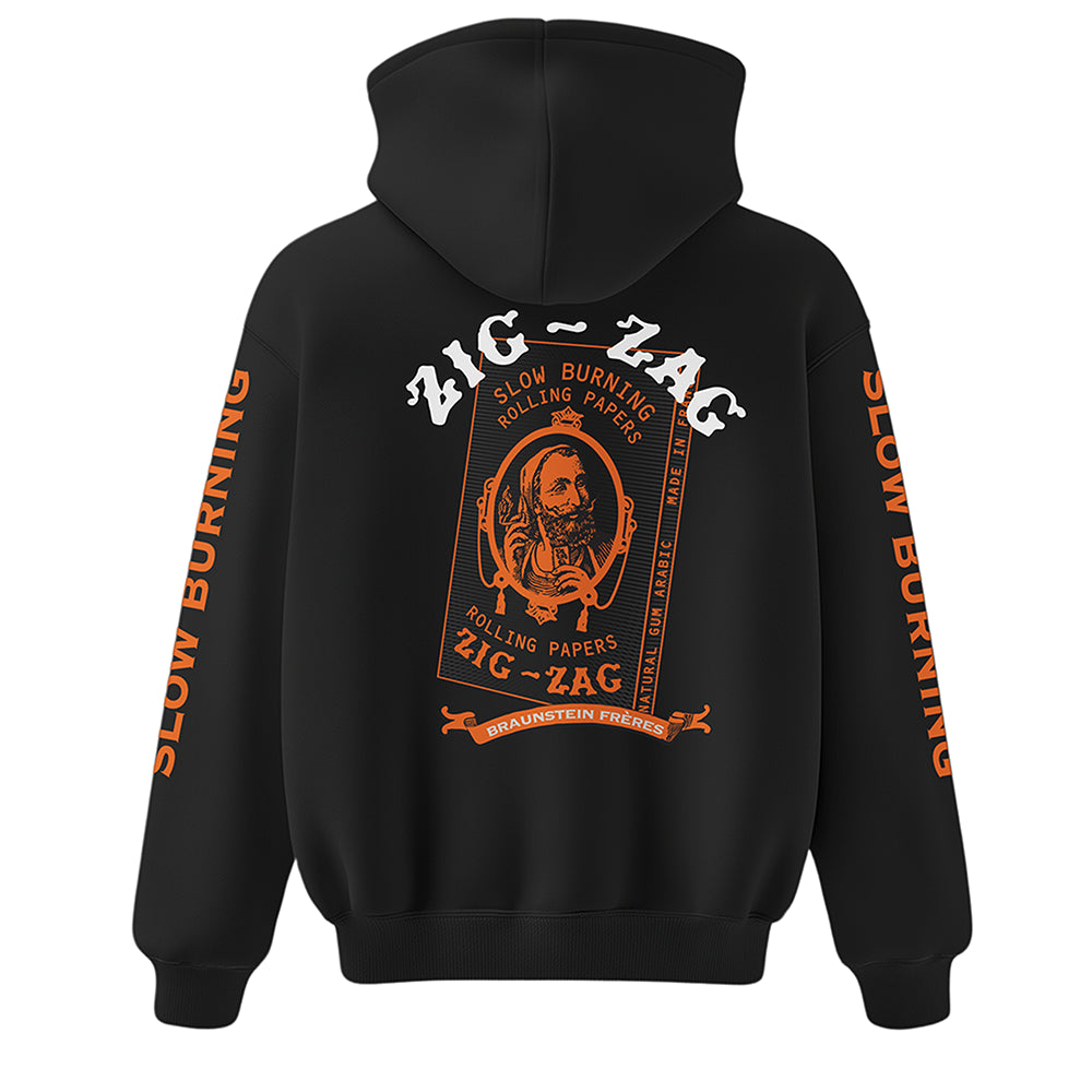 Zig-Zag Booklet Hoodie - Blackout