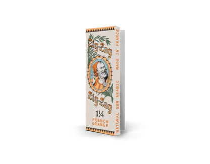 Zig-Zag Vintage French Orange - 1 1/4