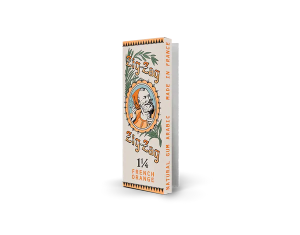 Zig-Zag Vintage French Orange - 1 1/4