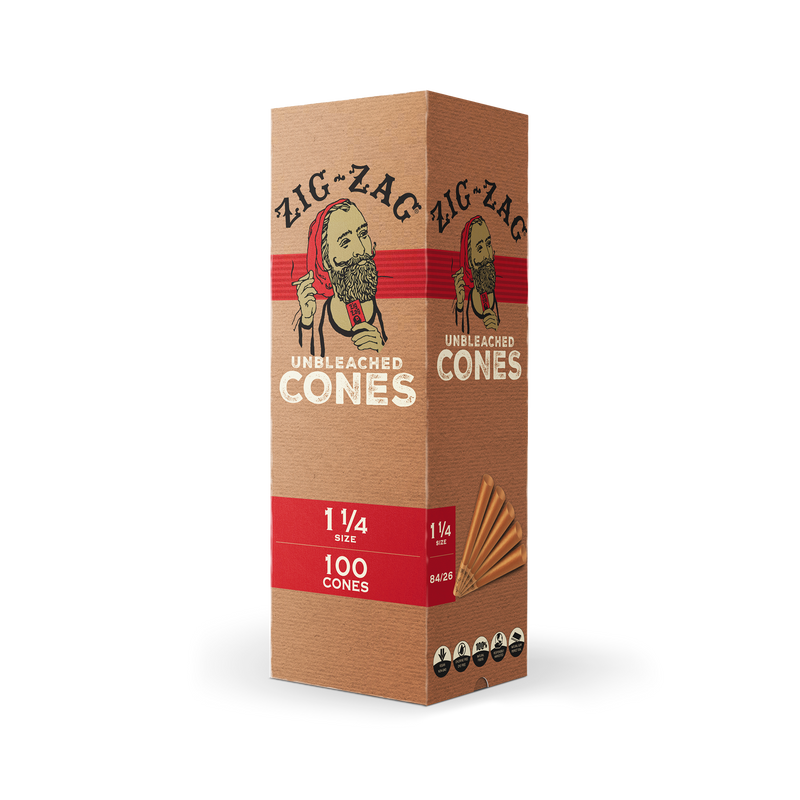 Unbleached 1 1/4 Herbal Cones 100 Pack