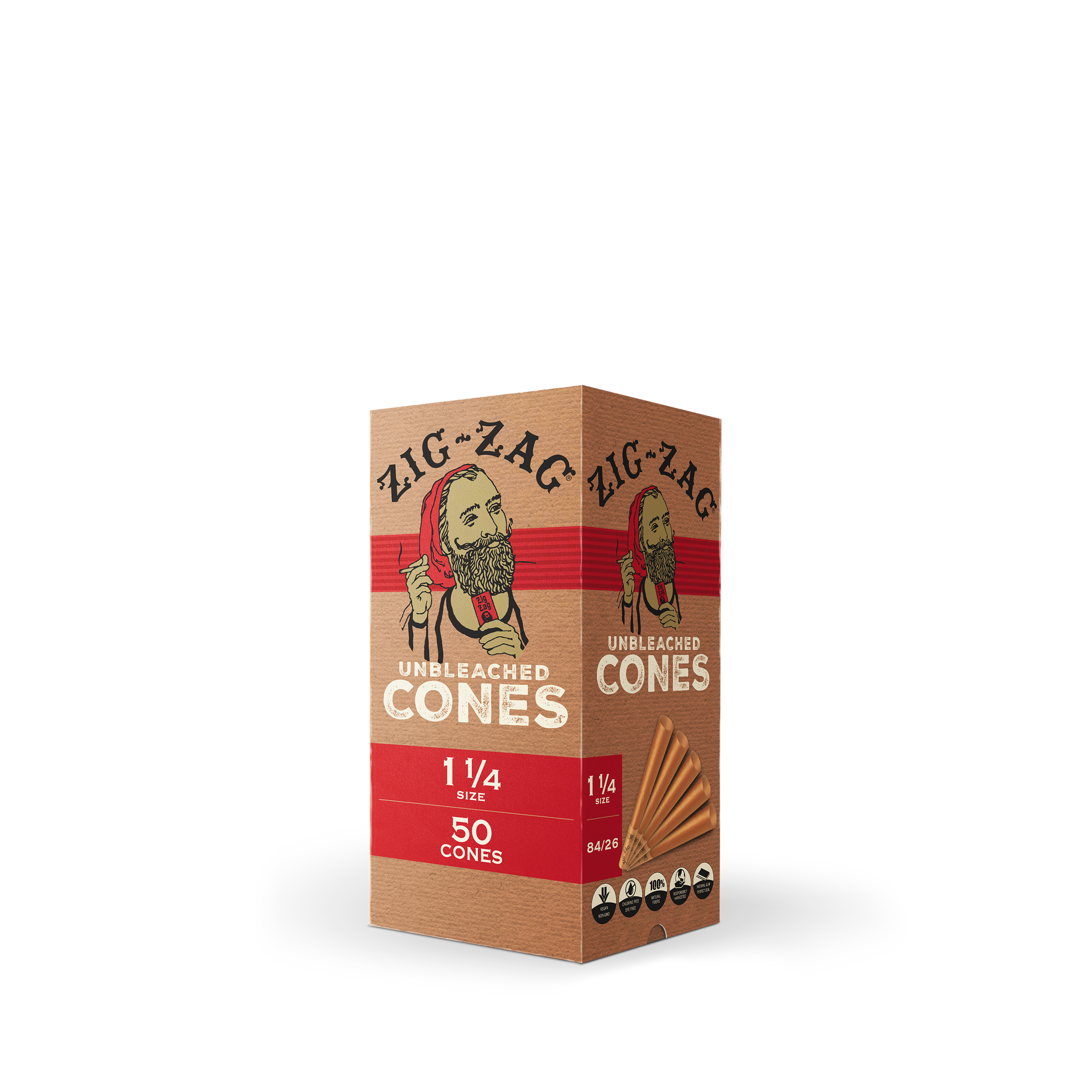 unbleached rolling cones