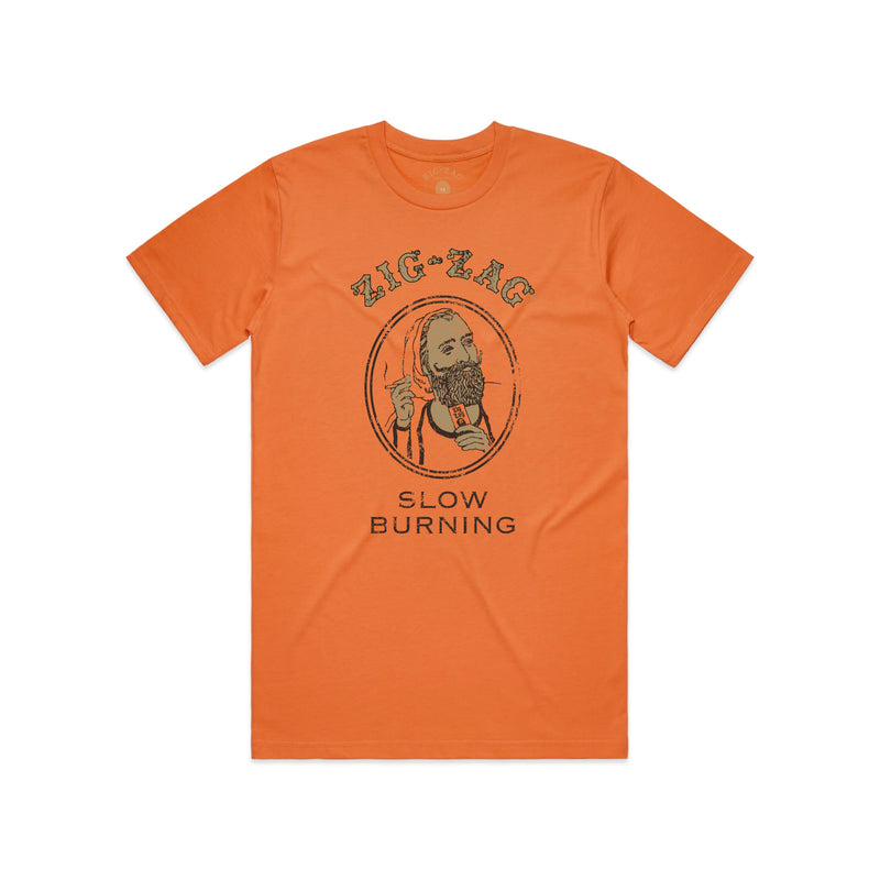 Zig-Zag Distressed Classic T-Shirt - Orange