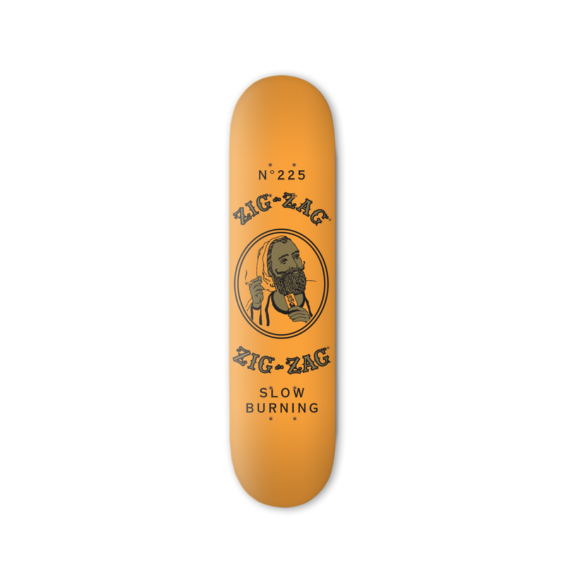 Zig-Zag French Orange Skateboard