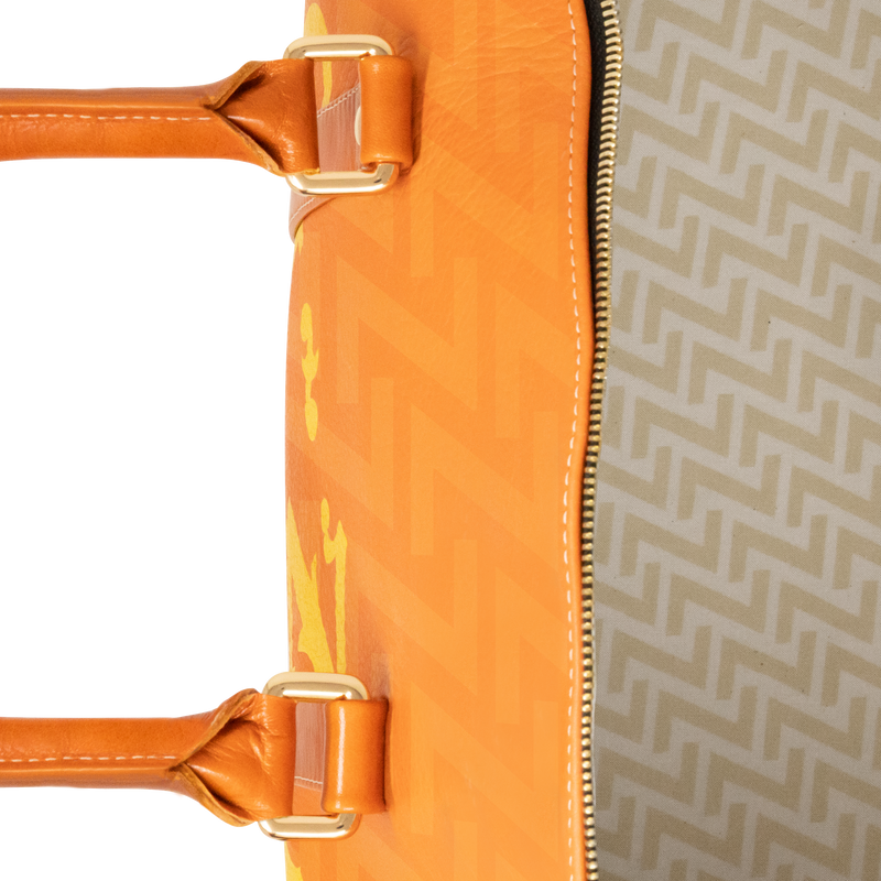 1879 Leather Duffle Bag - French Orange
