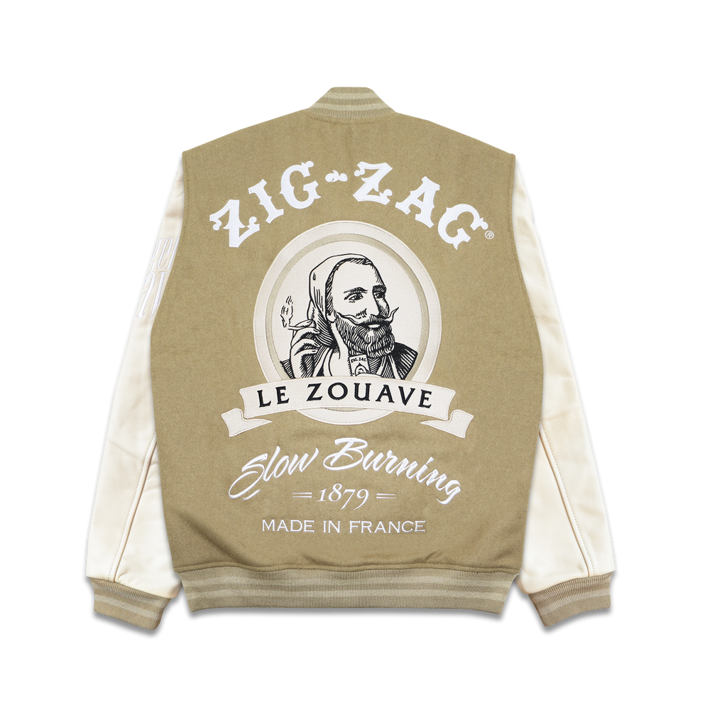 1879 Le Zouave Varsity Jacket Unbleached Zig Zag