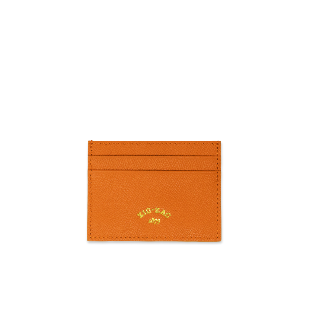 Card Holder - Orange Smooth Leather – Ateliers Auguste